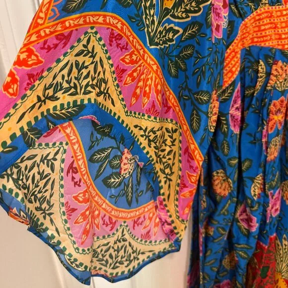 FARM RIO PINEAPPLE GARDEN MAXI KAFTAN DRESS NEW WITH TAGS (NWT) - Picture 13 of 15